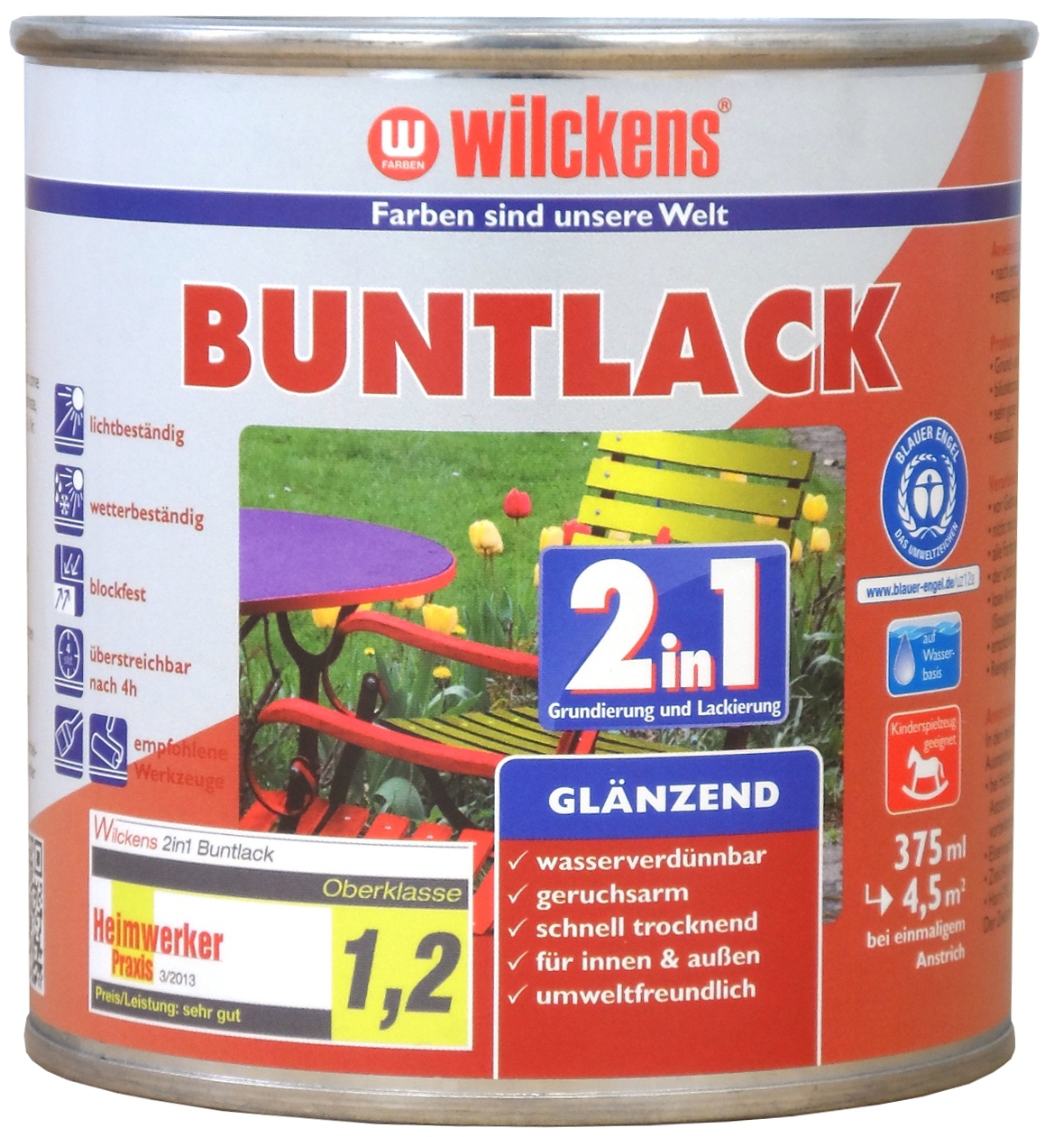 Buntlack 2in1 glänzend 375ml Wilckens