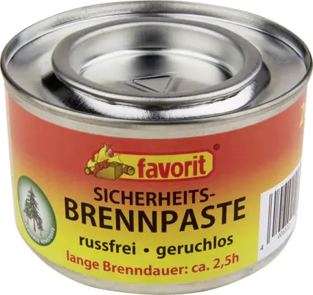 FAVORIT Sicherheitsbrennpaste 200 g-Dose, für Chafing Dishes