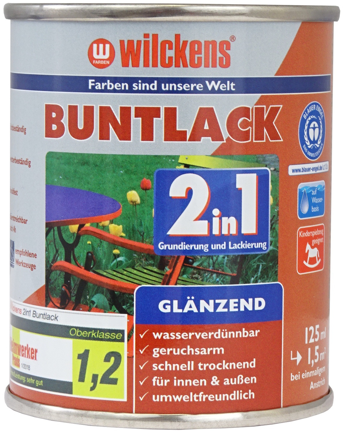 Buntlack 2in1 glänzend 125ml Wilckens