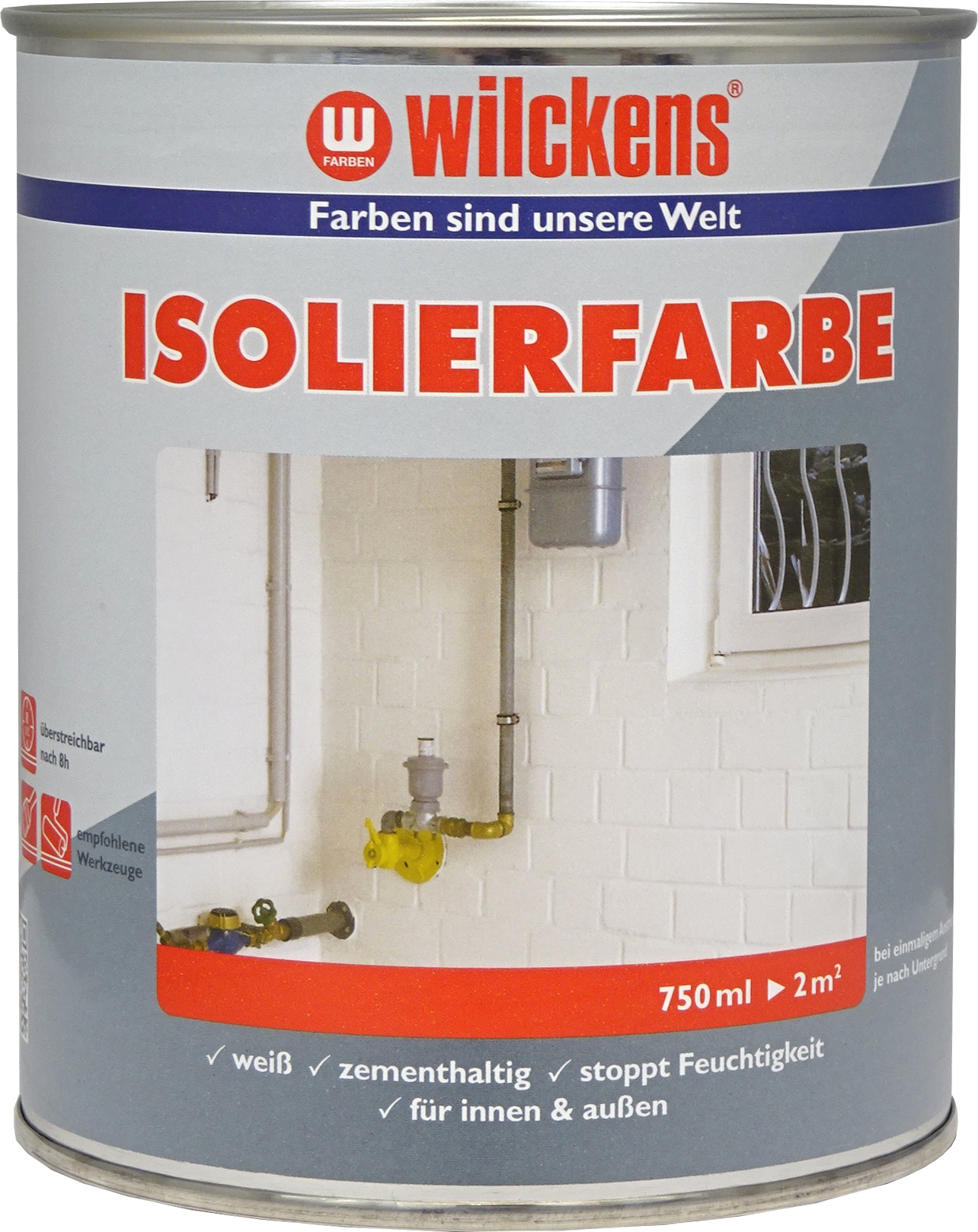 Isolierfarbe Weiß Wilckens 750ml