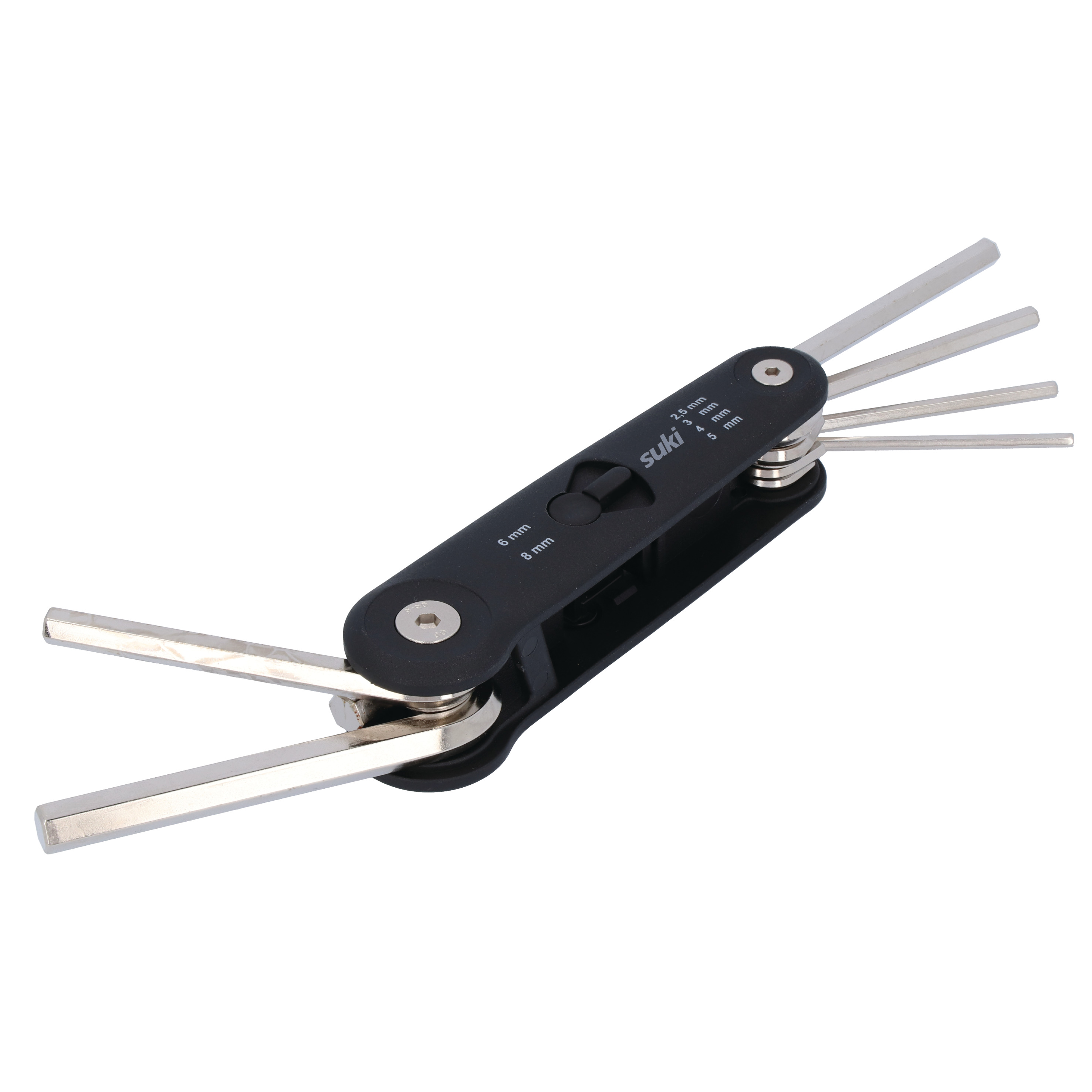 ISK-Stiftschlüssel Satz 6 teilig 2,5-8mm, Klapphalter - suki