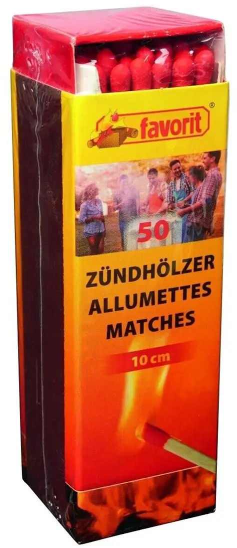 FAVORIT Zündhölzer 10 cm, 50 Stück