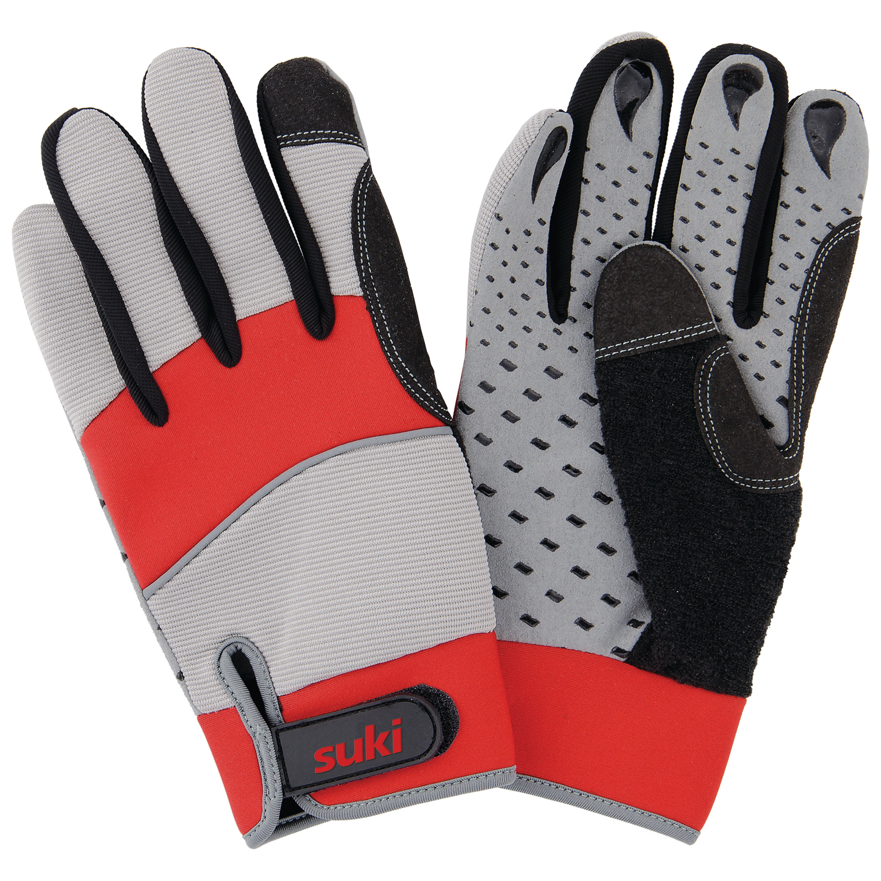 Handschuhe, Spandex, Silikon, Klett, Gr.10 - suki