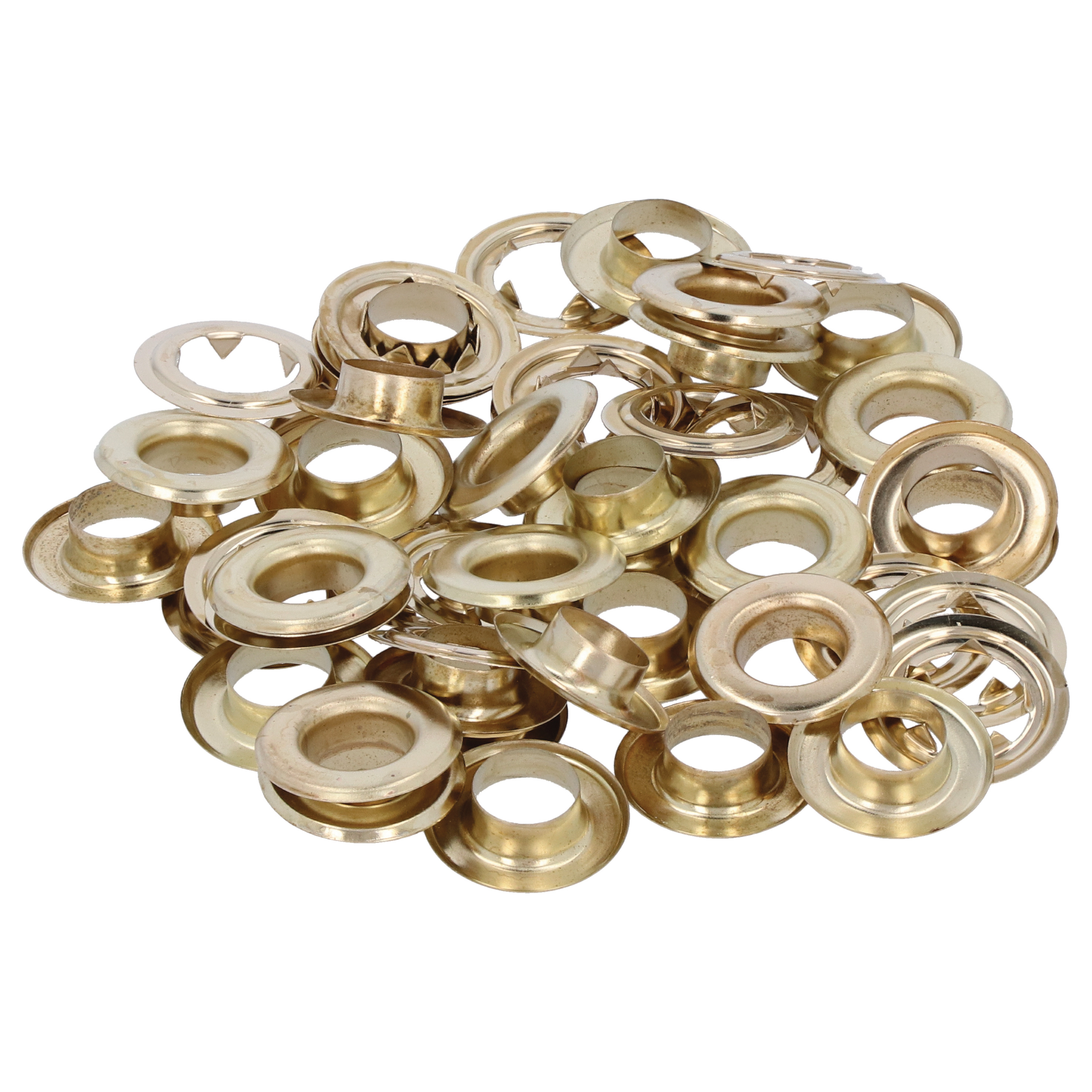 Ösen 80 Paar, vermessingt, Ø10mm - suki
