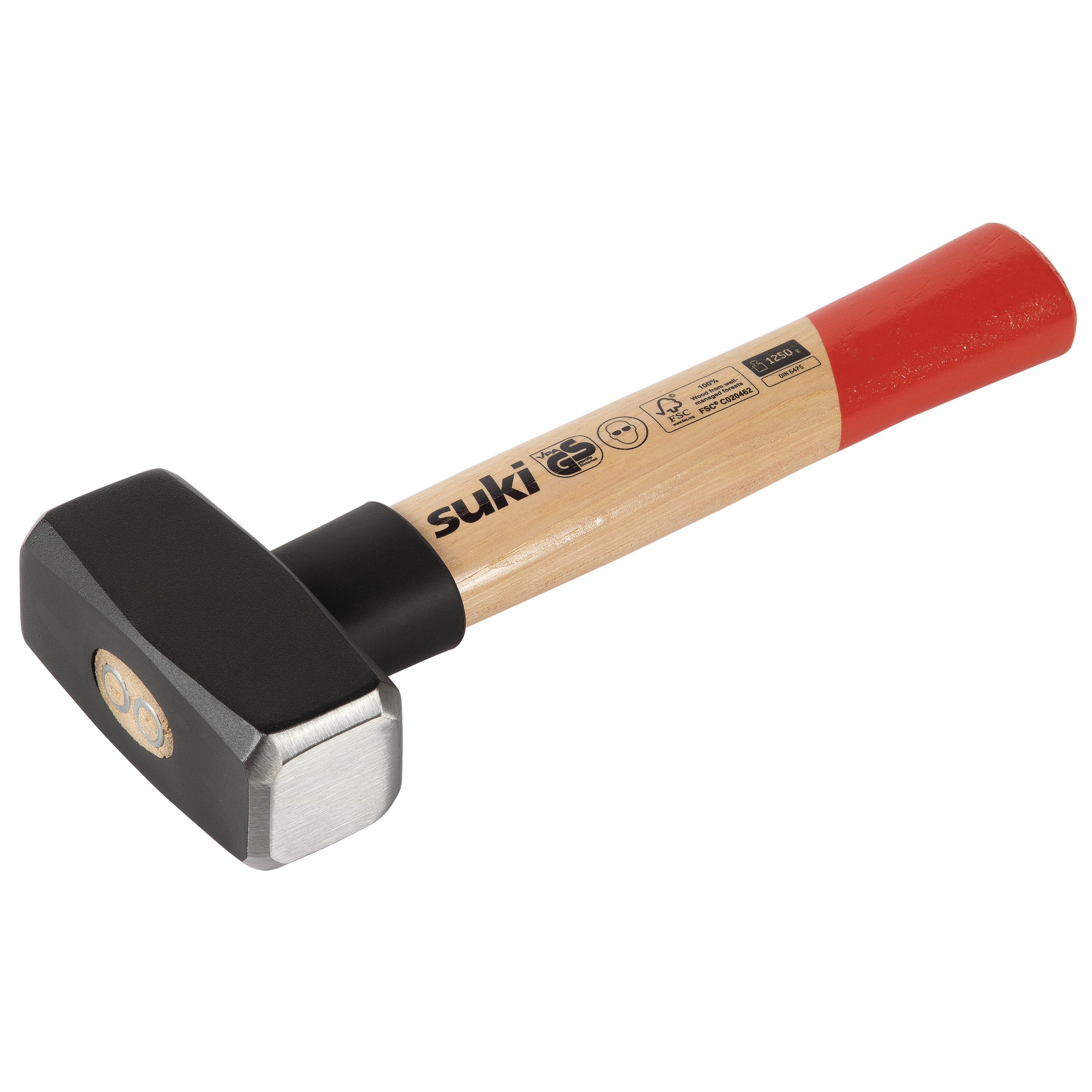 Fäustel 1250g, Hickorystiel, Stielschutz - suki